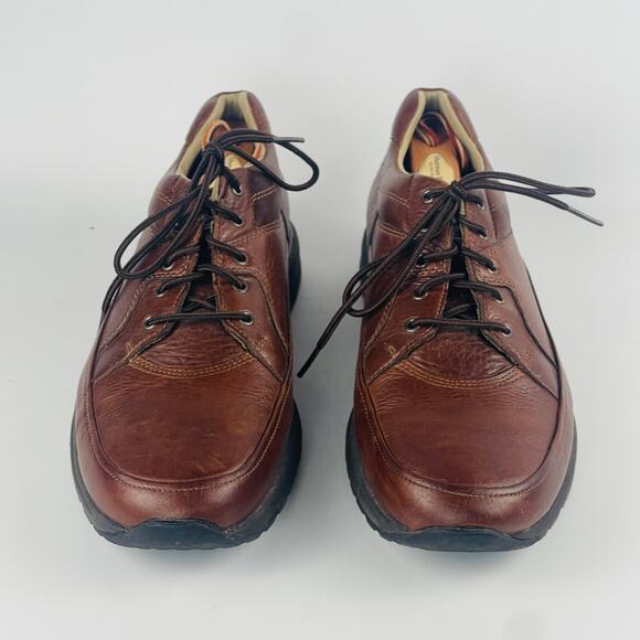 Rockport Men’s Brown Leather Prowalker Shoes 10.5 K71020 Vibram Soles